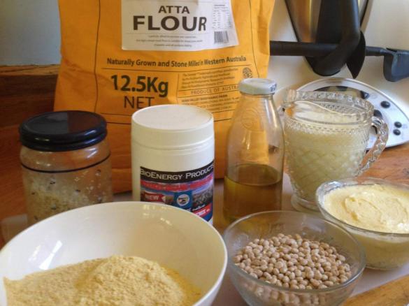 Lupin Flour and Atta Flour Bread