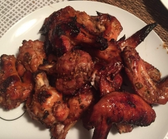 Sticky Bourbon Wings