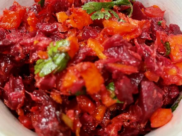 RED BEET APPLE ORANGE SALAD