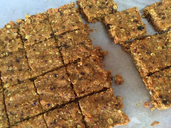 Healthy no bake carrot slice 
