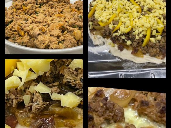 Moroccan Lamb pizza topping