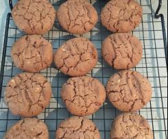 Chocolate peanut butter biscuits