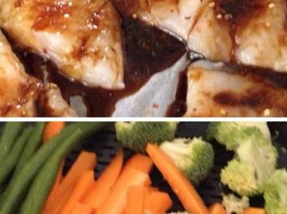 Steamed Fish & Vegetables with Coconut rice