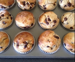 Banana Choc Chip Muffins - Wholemeal