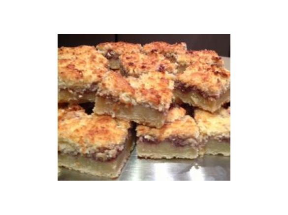 Old fashioned favourite - Jam and coconut slice