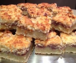 Old fashioned favourite - Jam and coconut slice