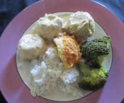 Chicken Custards with Caper Sauce