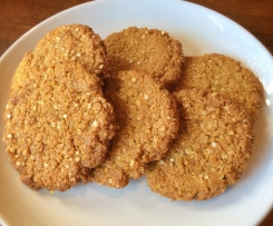 Quinoa and Lemon Anzac Biscuits