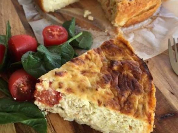 Savoury Chicken Cheesecake with a Hashbrown Crust