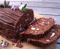 Easter Chocolate Log