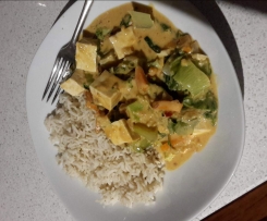 Vegan Peanut Lime Curry with Tofu