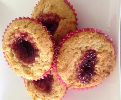 Coconut Jam drop cupcakes