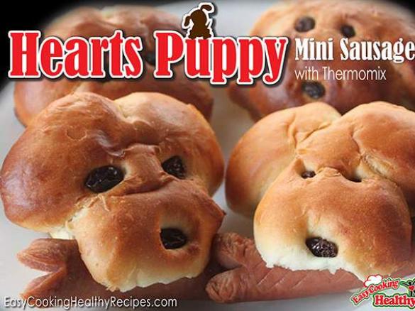 “Hearts Puppy” mini sausage bun