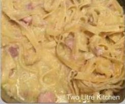Weight Watchers Pro Points converted Clone of Dairy Free Fettucine Carbonara