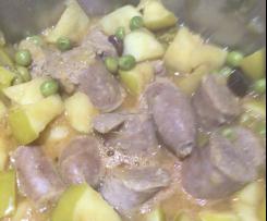 Variation Curried Sausages