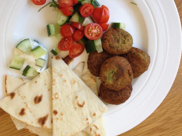 Falafels with Smokey Yogurt Dressing