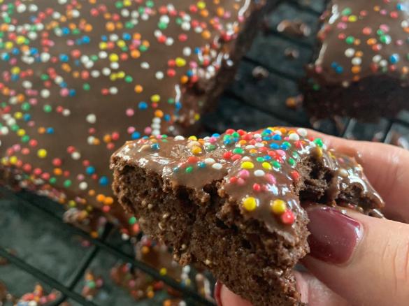 Chocolate Protein Brownie slice (g/f & dairy free)