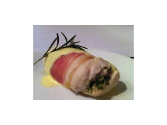 Chicken and Proscuitto with Creamy Cheese Sauce . . . HOWEZAT!