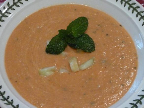 Summer Tomato and Melon Soup