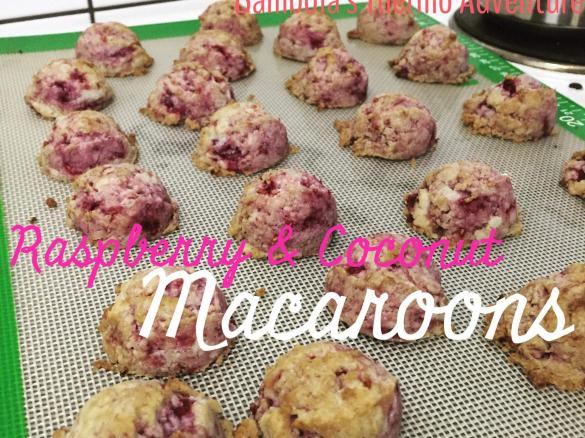 Raspberry & Coconut Macaroons
