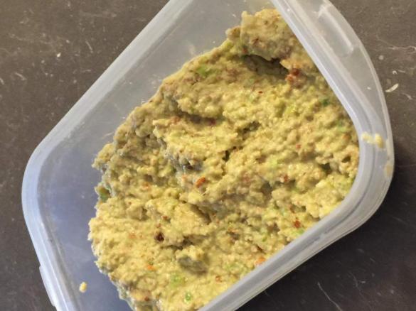 Chunky capsicum and almond dip