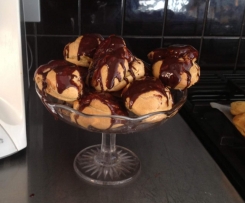 Mocha Profiteroles adapted from Christine Manfield's Desserts