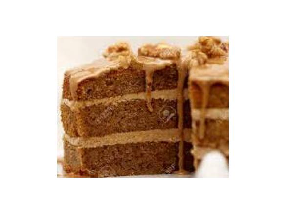 Coffee and walnut torte