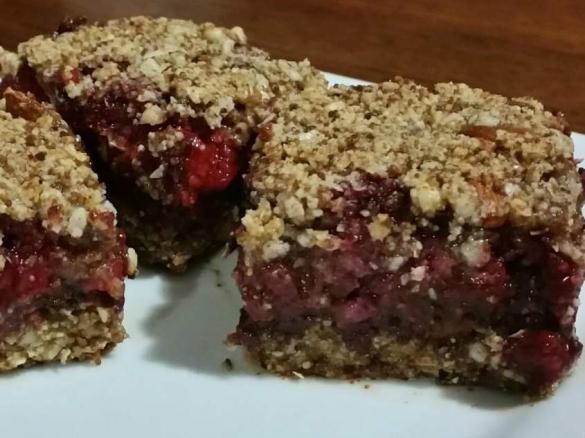 Berry Choc Chunk Bars (Gluten, Dairy and Refined Sugar Free)