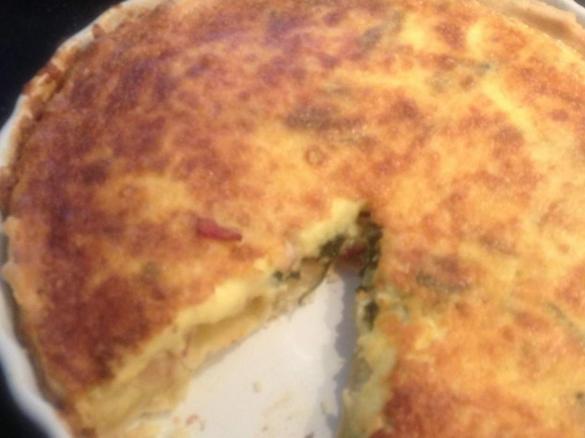 Bacon, Spinich & Fetta Quiche