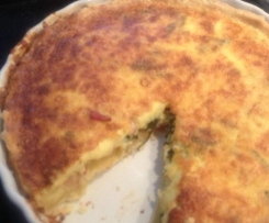 Bacon, Spinich & Fetta Quiche