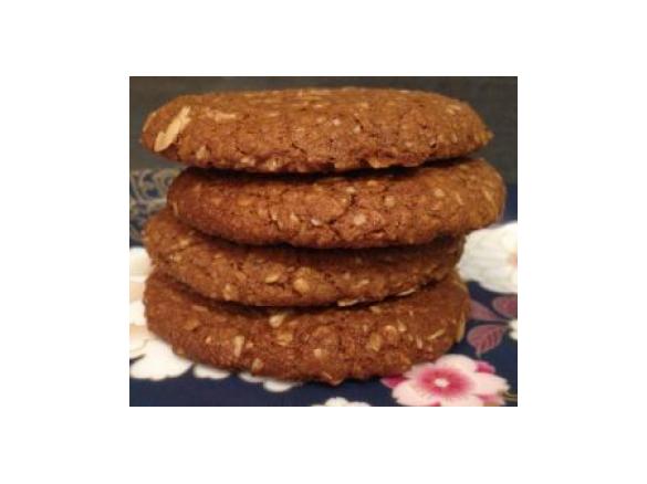 Carob Anzac Biscuits (Butter Free)