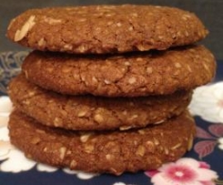 Carob Anzac Biscuits (Butter Free)
