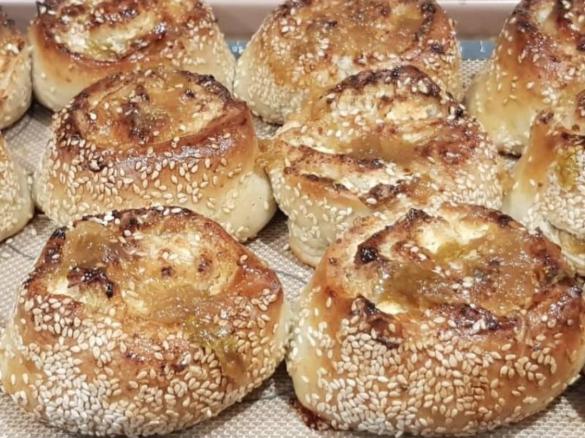 Fig jam and Ricotta scrolls