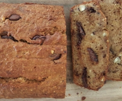 Choc, Hazelnut Banana Bread