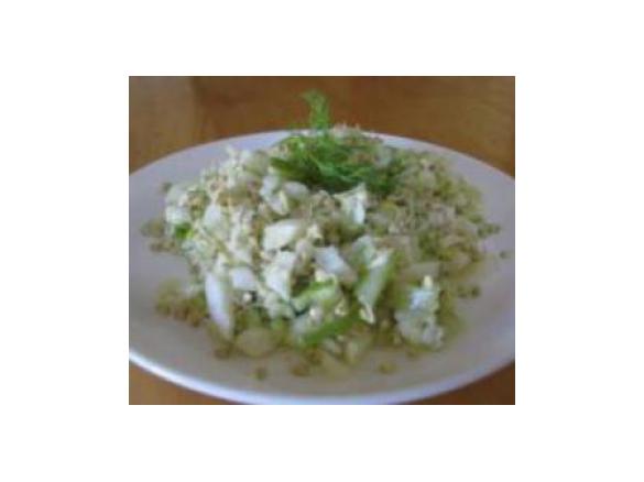 Sprouted Buckwheat and Fennel Salad