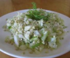 Sprouted Buckwheat and Fennel Salad