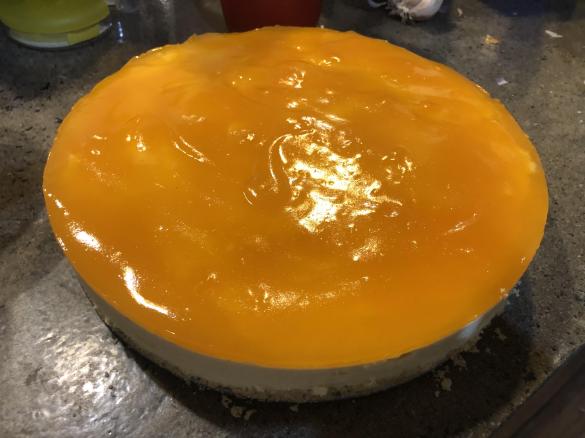 Apricot Nectar Cheesecake - No bake/unbaked