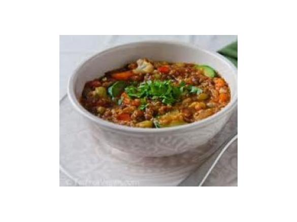 Quick Healthy Lentil and Vegetable Stew
