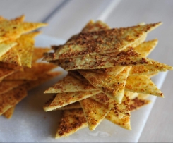 Polenta Crackers with Spicy Mexican Topping