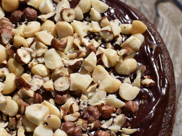 Bitter Chocolate Hazelnut Cake (variation of Magic Bean cake)