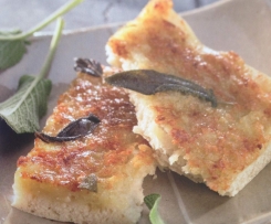 Potato cheese pizza with sage