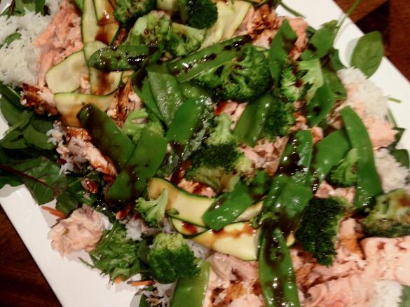 Warm Salmon Salad