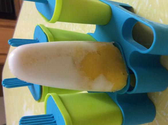 Mango, coconut & banana ice cream 