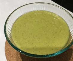 Broccoli, Corn, Squash and Cannellini Bean Soup