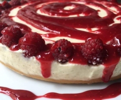 Raspberry and Vanilla bean Cheesecake