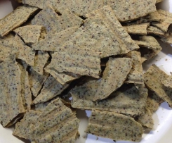 Paleo-style 'K-waves' - "Cheesy" herb seed crackers - dairy + gluten free