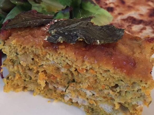 Indian inspired chicken loaf