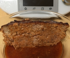 Grandma's Meatloaf with home-made sauce
