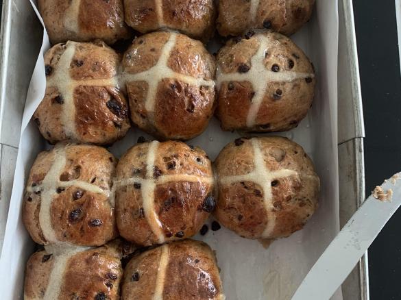 Spicy Brioche Hot Cross Buns
