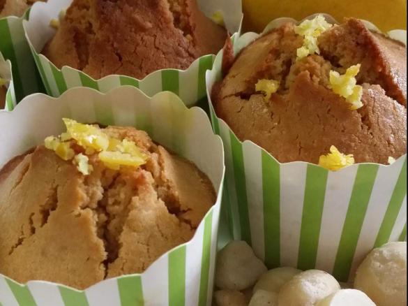Lemon & Macadamia Cakes (Gluten free)